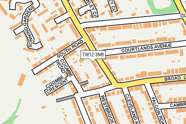 TW12 3NR map - OS OpenMap – Local (Ordnance Survey)