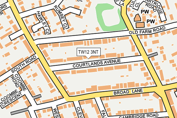 TW12 3NT map - OS OpenMap – Local (Ordnance Survey)