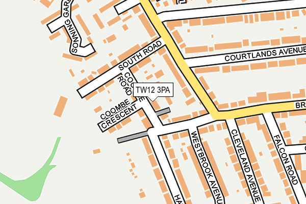 TW12 3PA map - OS OpenMap – Local (Ordnance Survey)