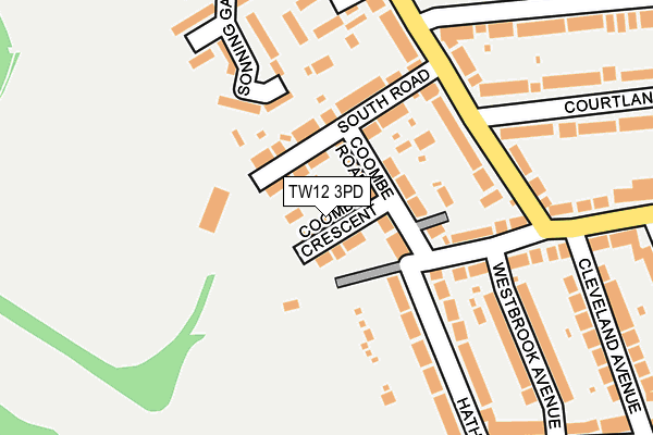 TW12 3PD map - OS OpenMap – Local (Ordnance Survey)