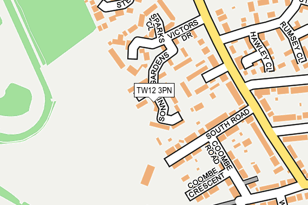 TW12 3PN map - OS OpenMap – Local (Ordnance Survey)