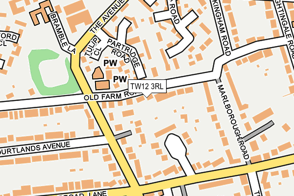 TW12 3RL map - OS OpenMap – Local (Ordnance Survey)
