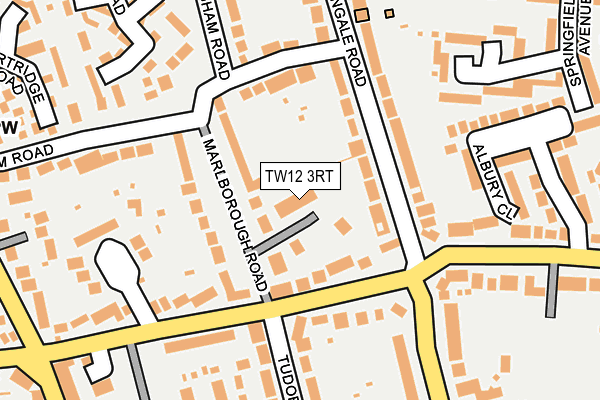 TW12 3RT map - OS OpenMap – Local (Ordnance Survey)
