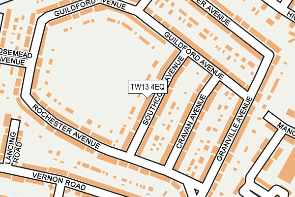 TW13 4EQ map - OS OpenMap – Local (Ordnance Survey)