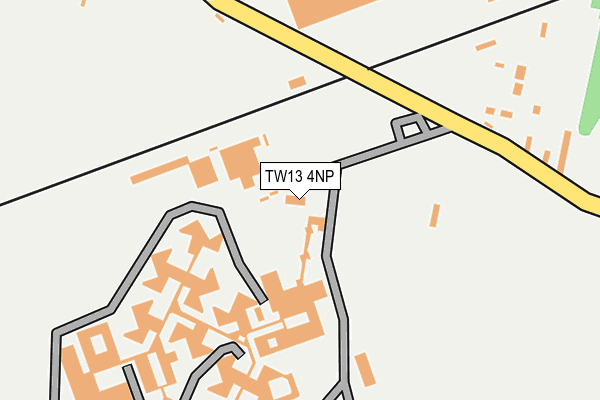TW13 4NP map - OS OpenMap – Local (Ordnance Survey)
