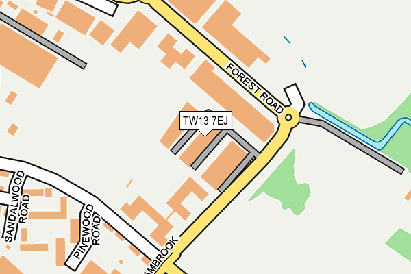 TW13 7EJ map - OS OpenMap – Local (Ordnance Survey)