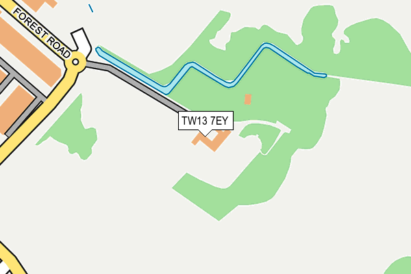 TW13 7EY map - OS OpenMap – Local (Ordnance Survey)