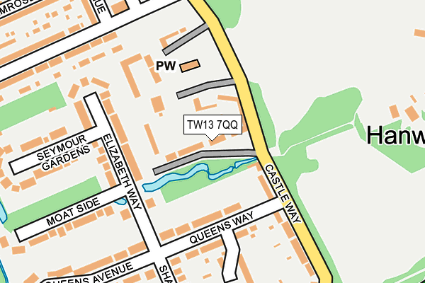 TW13 7QQ map - OS OpenMap – Local (Ordnance Survey)
