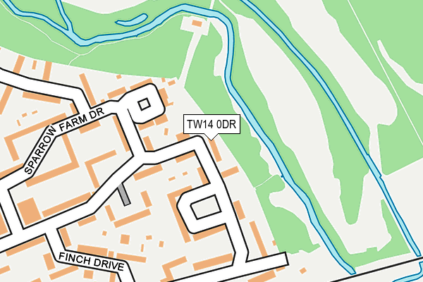 TW14 0DR map - OS OpenMap – Local (Ordnance Survey)