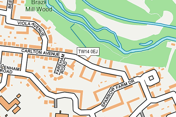 TW14 0EJ map - OS OpenMap – Local (Ordnance Survey)