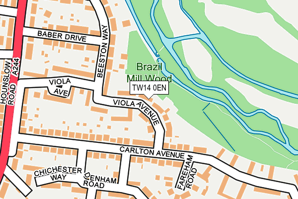 TW14 0EN map - OS OpenMap – Local (Ordnance Survey)