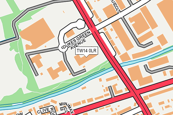 TW14 0LR map - OS OpenMap – Local (Ordnance Survey)