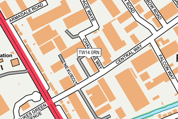 TW14 0RN map - OS OpenMap – Local (Ordnance Survey)