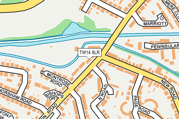 TW14 8LR map - OS OpenMap – Local (Ordnance Survey)