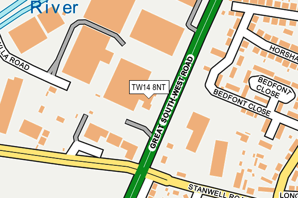 TW14 8NT map - OS OpenMap – Local (Ordnance Survey)