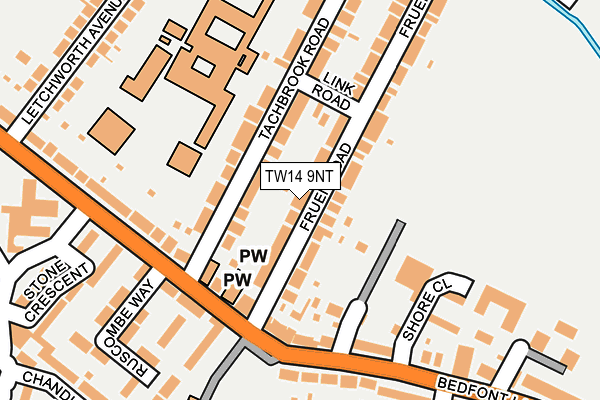 TW14 9NT map - OS OpenMap – Local (Ordnance Survey)