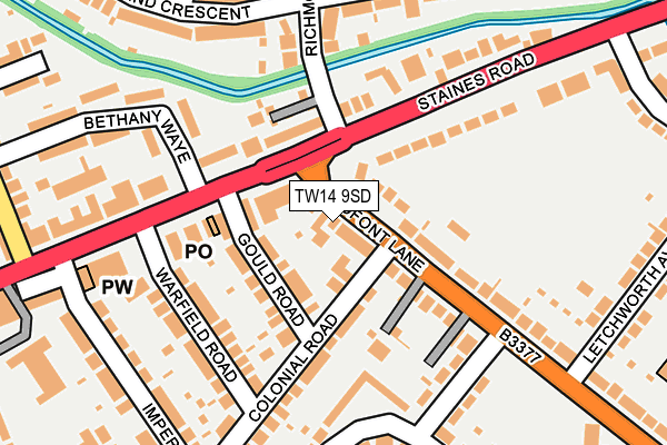 Map of PEAKHOUR LIMITED at local scale