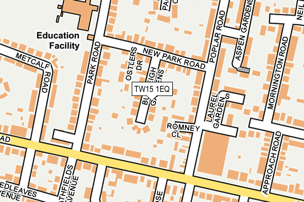 TW15 1EQ map - OS OpenMap – Local (Ordnance Survey)