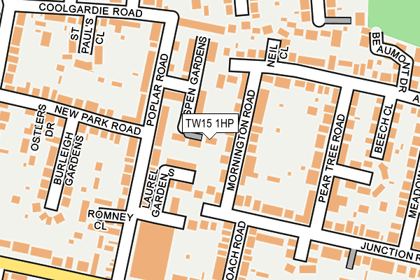 TW15 1HP map - OS OpenMap – Local (Ordnance Survey)