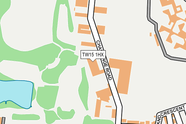 TW15 1HX map - OS OpenMap – Local (Ordnance Survey)