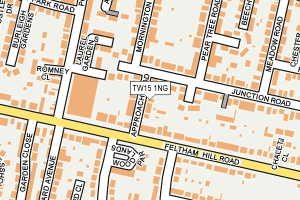TW15 1NG map - OS OpenMap – Local (Ordnance Survey)