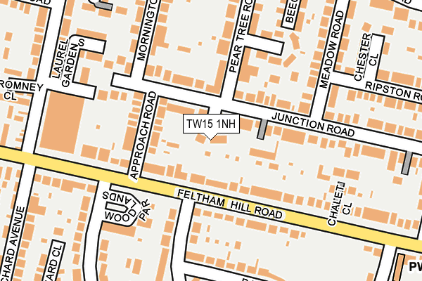 TW15 1NH map - OS OpenMap – Local (Ordnance Survey)