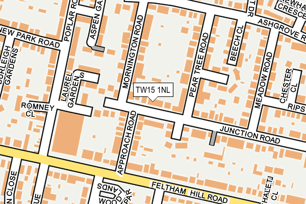 TW15 1NL map - OS OpenMap – Local (Ordnance Survey)