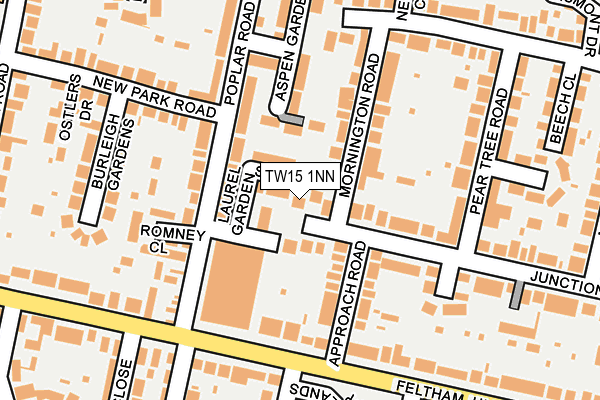 TW15 1NN map - OS OpenMap – Local (Ordnance Survey)