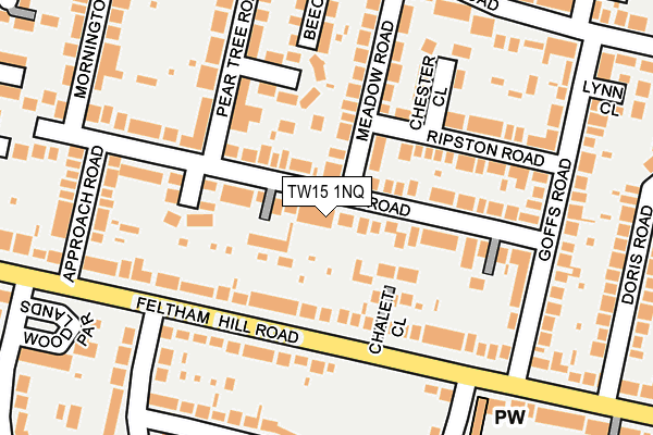 TW15 1NQ map - OS OpenMap – Local (Ordnance Survey)