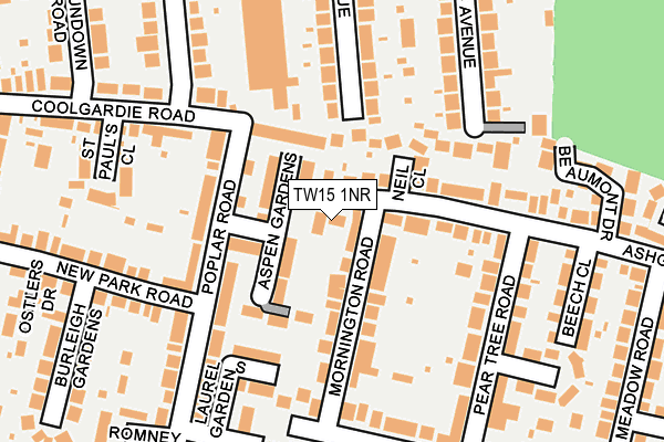 TW15 1NR map - OS OpenMap – Local (Ordnance Survey)