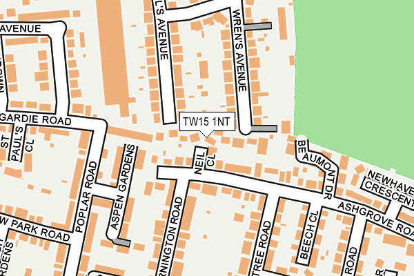 TW15 1NT map - OS OpenMap – Local (Ordnance Survey)