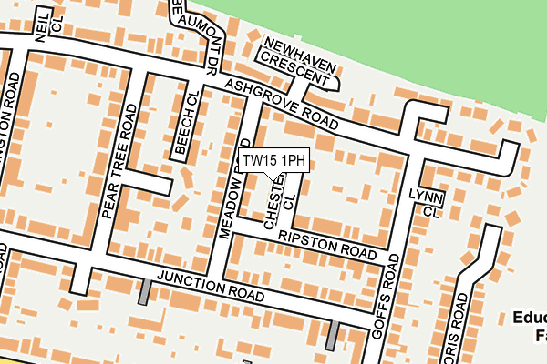 TW15 1PH map - OS OpenMap – Local (Ordnance Survey)
