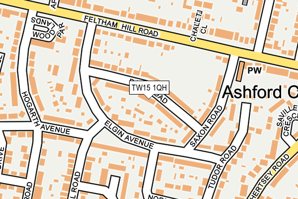 TW15 1QH map - OS OpenMap – Local (Ordnance Survey)