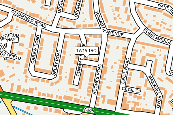 TW15 1RQ map - OS OpenMap – Local (Ordnance Survey)
