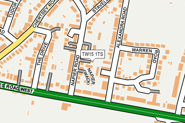 TW15 1TS map - OS OpenMap – Local (Ordnance Survey)