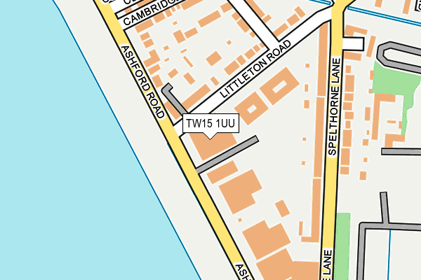 TW15 1UU map - OS OpenMap – Local (Ordnance Survey)