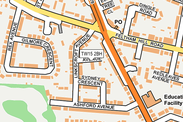 TW15 2BH map - OS OpenMap – Local (Ordnance Survey)
