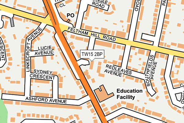 TW15 2BP map - OS OpenMap – Local (Ordnance Survey)