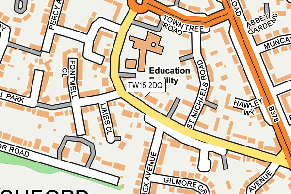 TW15 2DQ map - OS OpenMap – Local (Ordnance Survey)