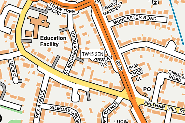 TW15 2EN map - OS OpenMap – Local (Ordnance Survey)