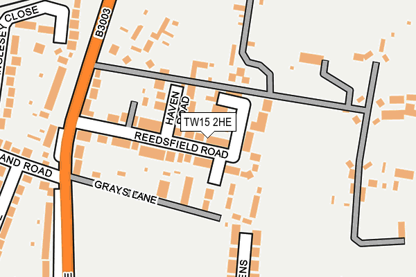 TW15 2HE map - OS OpenMap – Local (Ordnance Survey)