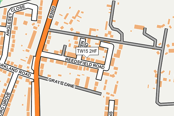 TW15 2HF map - OS OpenMap – Local (Ordnance Survey)