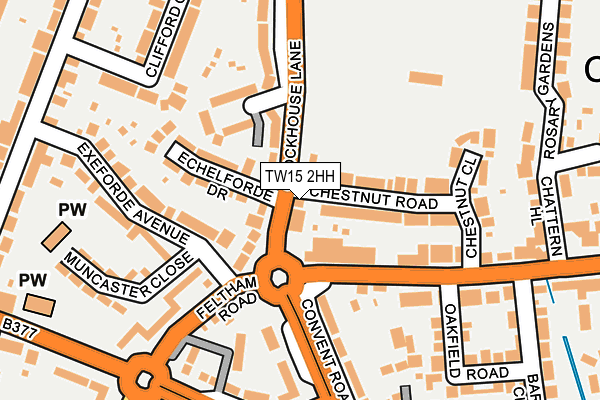 TW15 2HH map - OS OpenMap – Local (Ordnance Survey)