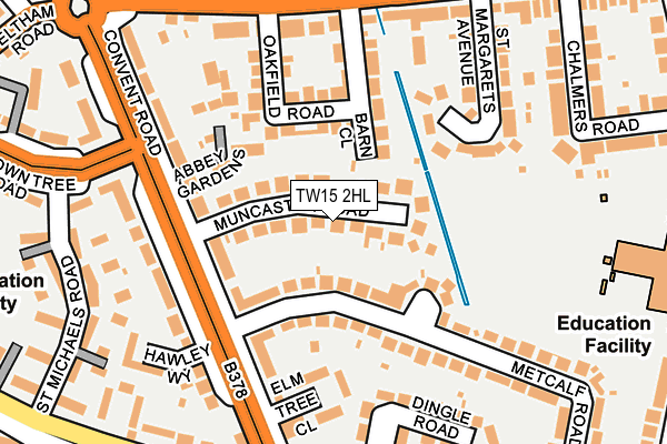 TW15 2HL map - OS OpenMap – Local (Ordnance Survey)