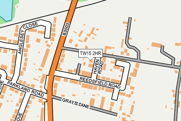 TW15 2HR map - OS OpenMap – Local (Ordnance Survey)