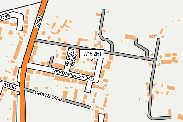 TW15 2HT map - OS OpenMap – Local (Ordnance Survey)