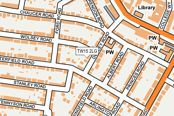 TW15 2LG map - OS OpenMap – Local (Ordnance Survey)