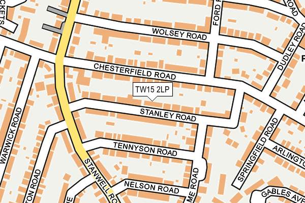 TW15 2LP map - OS OpenMap – Local (Ordnance Survey)