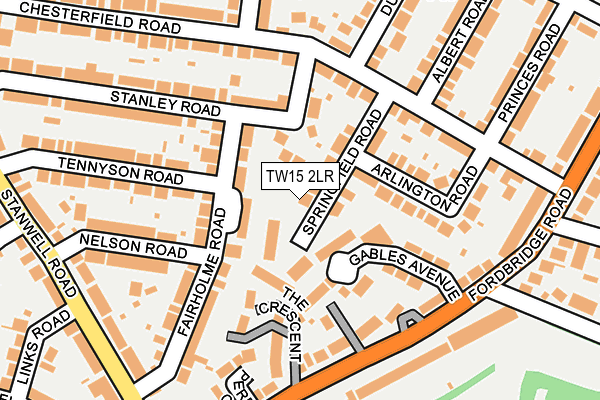 TW15 2LR map - OS OpenMap – Local (Ordnance Survey)
