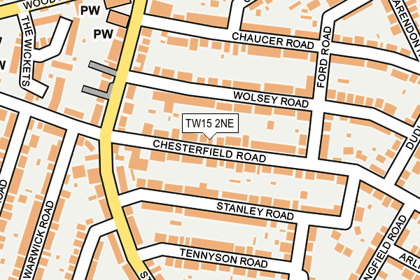 TW15 2NE map - OS OpenMap – Local (Ordnance Survey)